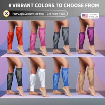 BLITZU Calf Compression Sleeve for Nursing & Running