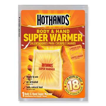 HotHands Body & Hand Super Warmers - Long Lasting Natural Odorless Air Activated Warmers - Up to 18 ...