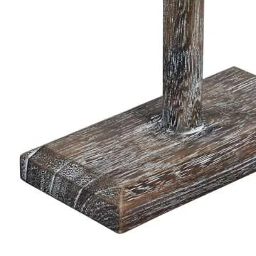 Ikee Design Wooden Jewelry Display Stand - Elegant Necklace and Bracelet Holder with Antique Charm - Perfect for Showcasing and Organizing Your Jewelry Collection,Coffee Color