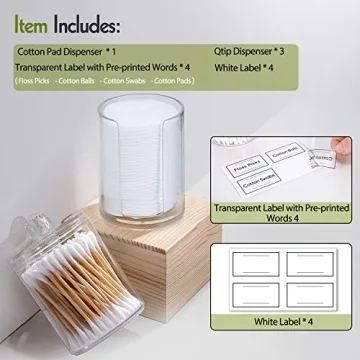 4-Piece Clear Acrylic Organizer Set for Bathroom Style