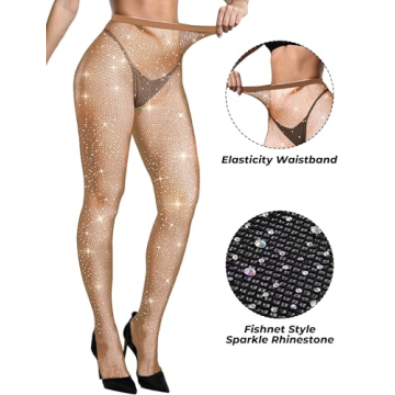 Buauty Plus Size Fishnet Stockings 3 Pcs Set for Women