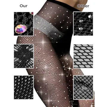 Buauty Plus Size Fishnet Stockings 3 Pcs Set for Women