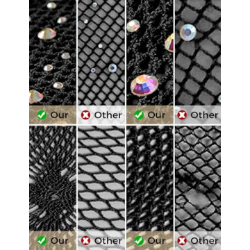 Buauty Plus Size Fishnet Stockings 3 Pcs Set for Women