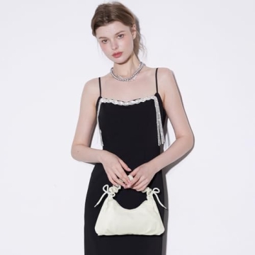 Elegant JENSVOIR Clutch Purse - Versatile White Evening Bag