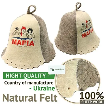 Wool Sauna Hat - Unisex Hair Protector for Sauna Sessions