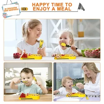 Deinyi Construction Toddler Utensils for Fun Mealtime Adventure