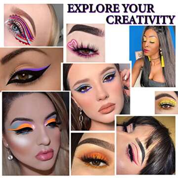 Vibrant 12 Color Liquid Eyeliner Set for Lasting Makeup