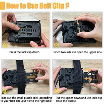 KRYDEX Magazine Pouch 5.56 with Belt Clip 7.62mm Open Top Mag Pouch (BK+DE)