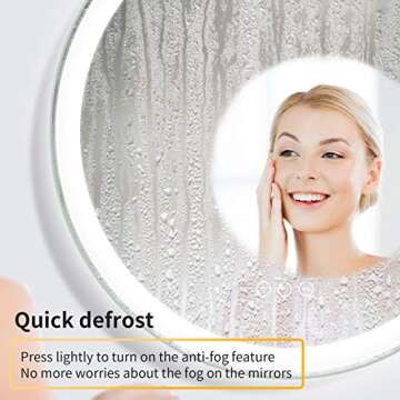 Smart COOM LED Bathroom Mirror with Dimmable Touch Control