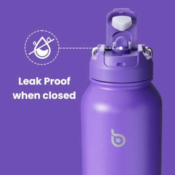 BOTTLE BOTTLE 40oz Insulated Sports Water Bottle with Straw