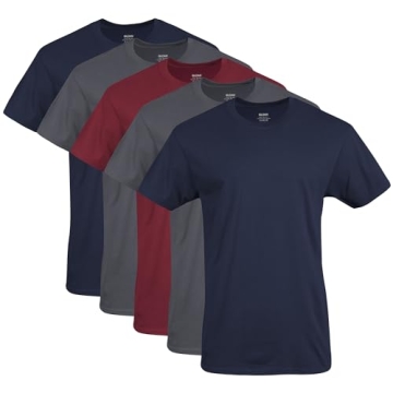 Gildan Men's Crew T-Shirts 5-Pack - Medium