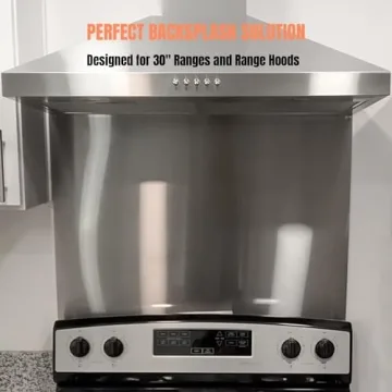 Stainless Steel Stove Backsplash 24"x30" for Easy Clean