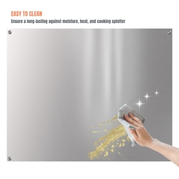 Stainless Steel Stove Backsplash 24"x30" for Easy Clean