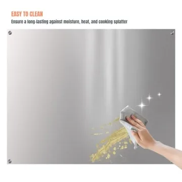 Stainless Steel Stove Backsplash 24"x30" for Easy Clean