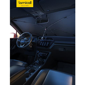 Lamicall Car Windshield Sunshade 5-Layer UV Protection