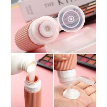 Mrsdry Travel Bottles for Toiletries 8 Pack, Tsa Approved Travel Size Toiletries 3 oz, Travel Contai...