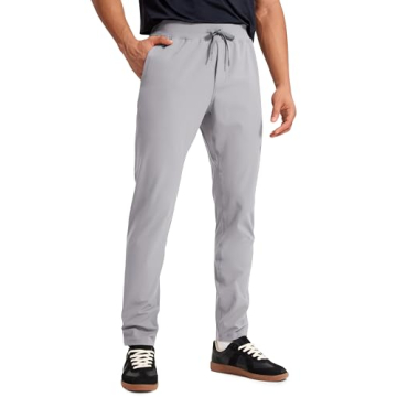 CRZ YOGA Men's 4-Way Stretch Athletic Jogger Pants - Comfort & Style