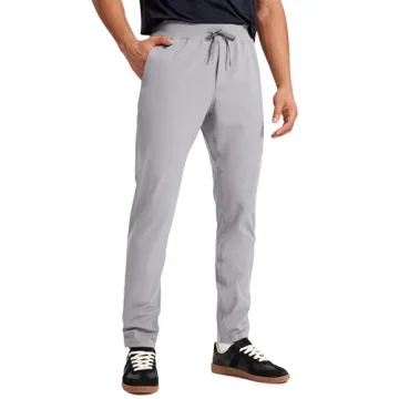 CRZ YOGA Men's 4-Way Stretch Athletic Jogger Pants - Comfort & Style