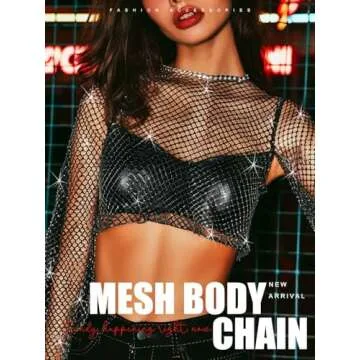 GENBREE Rhinestone Body Chain Perfect for Nightlife