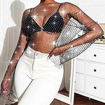 GENBREE Rhinestone Body Chain Perfect for Nightlife