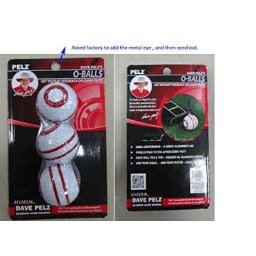 Pelz Golf DP4016 O-Ball (3 Pack) white ,standard