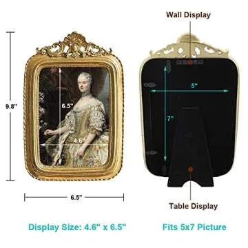 Shop Vintage 5x7 Photo Frame - Antique Gold Elegance