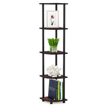 Furinno Turn-N-Tube 5 Tier Corner Display Rack for Home