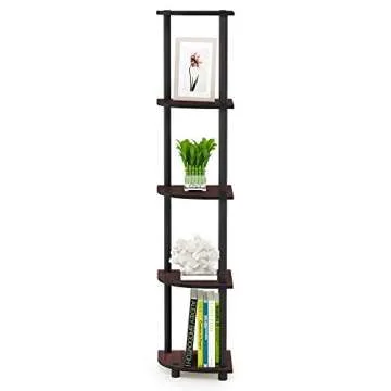 Furinno Turn-N-Tube 5 Tier Corner Display Rack for Home