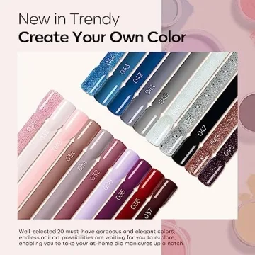 Modelones Dip Powder Nail Kit Starter 20 Colors for DIY Nails