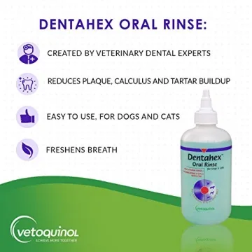 Effective Vetoquinol Dentahex Pet Oral Hygiene Rinse