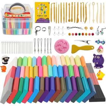 Fun Polymer Clay Kits for Kids with Sculpting Tools