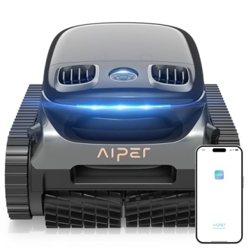 AIPER Scuba S1 Pro Cordless Robotic Pool Cleaner, Horizontal Waterline Cleaning, Smart Navigation, 1...