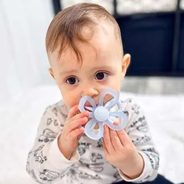 Dilovely Baby Teething Toys - Adorable Silicone Flower Teether