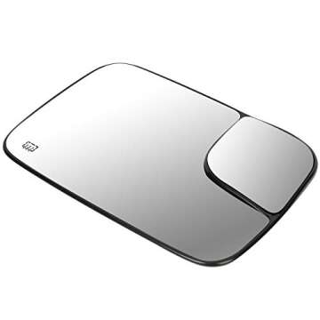 DNA Motoring Right Side Mirror Glass for Dodge Ram