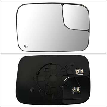 DNA Motoring Right Side Mirror Glass for Dodge Ram