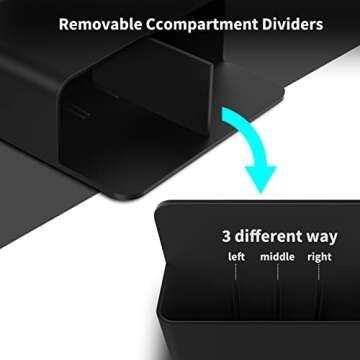 NB 2 Pack Magnetic Dry Erase Marker Holder,Magnet Pen Holder,Magnetic Whiteboard Marker Holder,Magnet Storage Organizer for Home,School,Office
