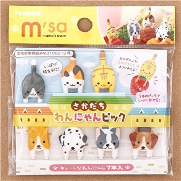 Torune BPA-Free Dog Cat Food Picks Forks for Bento Boxes