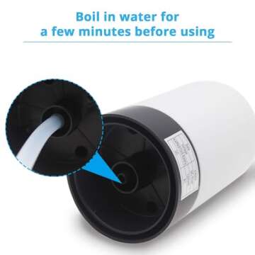 MJIYA Portable Water Bottle Pump, Universal Bottle Electric Water Dispenser with Switch and USB Char...