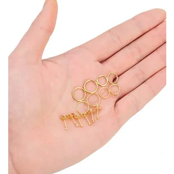 REVOLIA Stylish 10Pairs Stainless Steel Cartilage Earrings