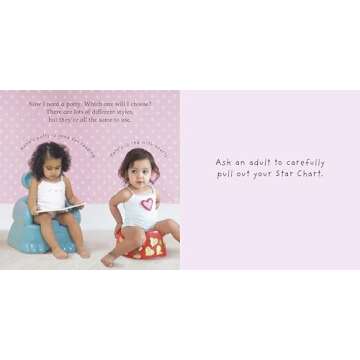 Girls Use the Potty Book for Fun Potty Training