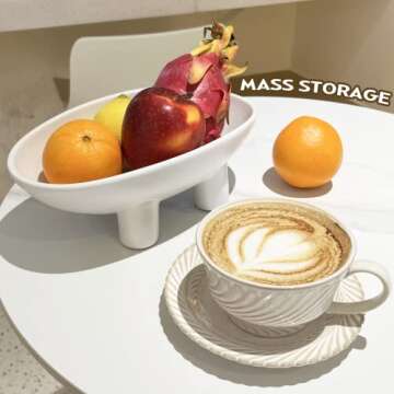 Luvitory Ceramic Fruit Bowl - Stylish Home Essential