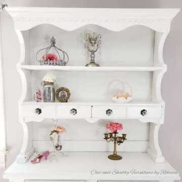 Dixie Belle Paint Company Chalk Finish Furniture Paint | Fluff (8oz) | Matte Soft White Chic Chalk Mineral Paint | DIY Furniture Paint