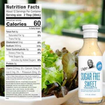 G Hughes Sugar Free, Salad Dressing Bundle - Gluten Free Salad Dressings, Keto-Friendly, Low Carb Dressing, Healthy Salad Dressing - 12 Oz Bottles (4-Pack Honey Dijon, Sweet, Raspberry, & Balsamic)
