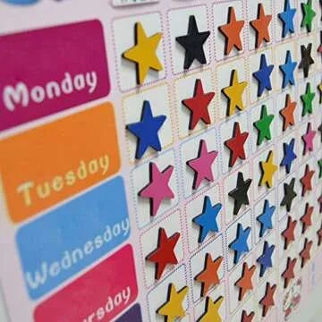 Cute 35-Pack Star Refrigerator Magnets for Home and Office