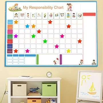 Cute 35-Pack Star Refrigerator Magnets for Home and Office