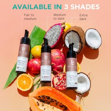 Natural Self Tanner Mousse for Dark Fake Tan Streak-Free Finish