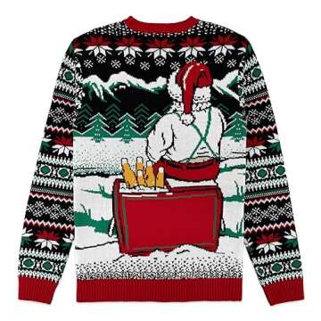 The Ugly Sweater Co. Ugly Christmas Sweater for Holiday Fun Tacky Unisex Design, Perfect Snug Fit Br...
