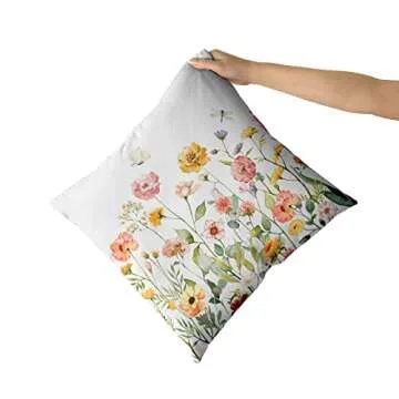 Giwawa Colorful Floral Throw Pillow Covers for Home