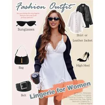 Elegant ADOME Women Satin Lace Nightgown for Special Occasions