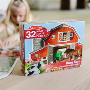 Melissa & Doug Jumbo Barn Puzzle - Fun 32 Pieces!